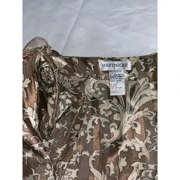 Vintage MARTINIQUE Women’s Long Sleeve  Shirt Blouse Button Up Size 12 - Picture 3 of 7